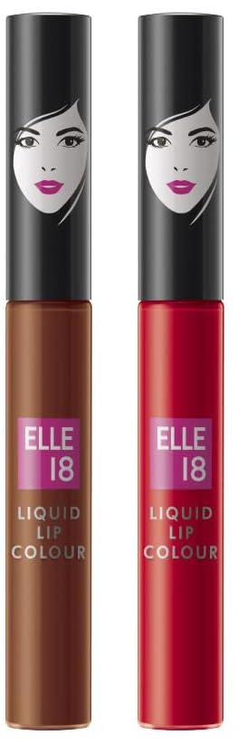 Elle 18 Liquid Lip Color & Lipstick Nutty Latte (Matte)