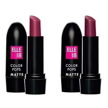 Elle 18 Combo of Colour Pop Matte Lip Color, Cherry Wine and Berry Dance, 4.3 g